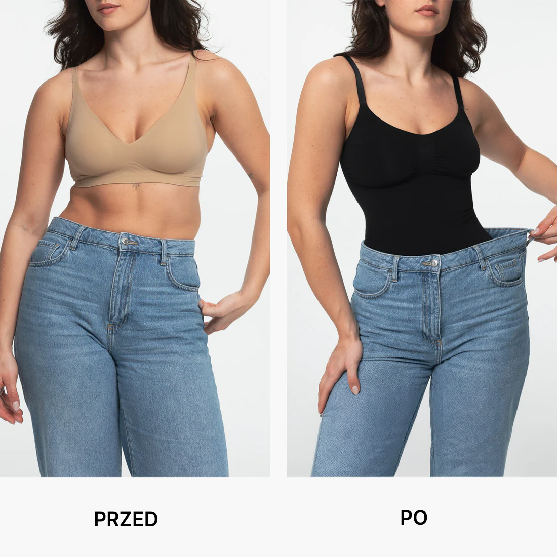 Bezszwowe body modelujące Hugmi